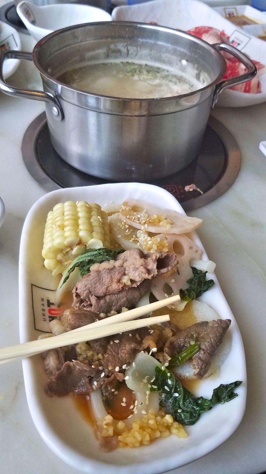 Urban Hot Pot unusual and fun restaurant experience! The Café